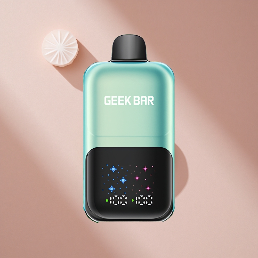 GEEK BAR 2GO Two Series 50000 Puffs Мята Лёд с Dual Tanks 20mL и Interactive Large Screen