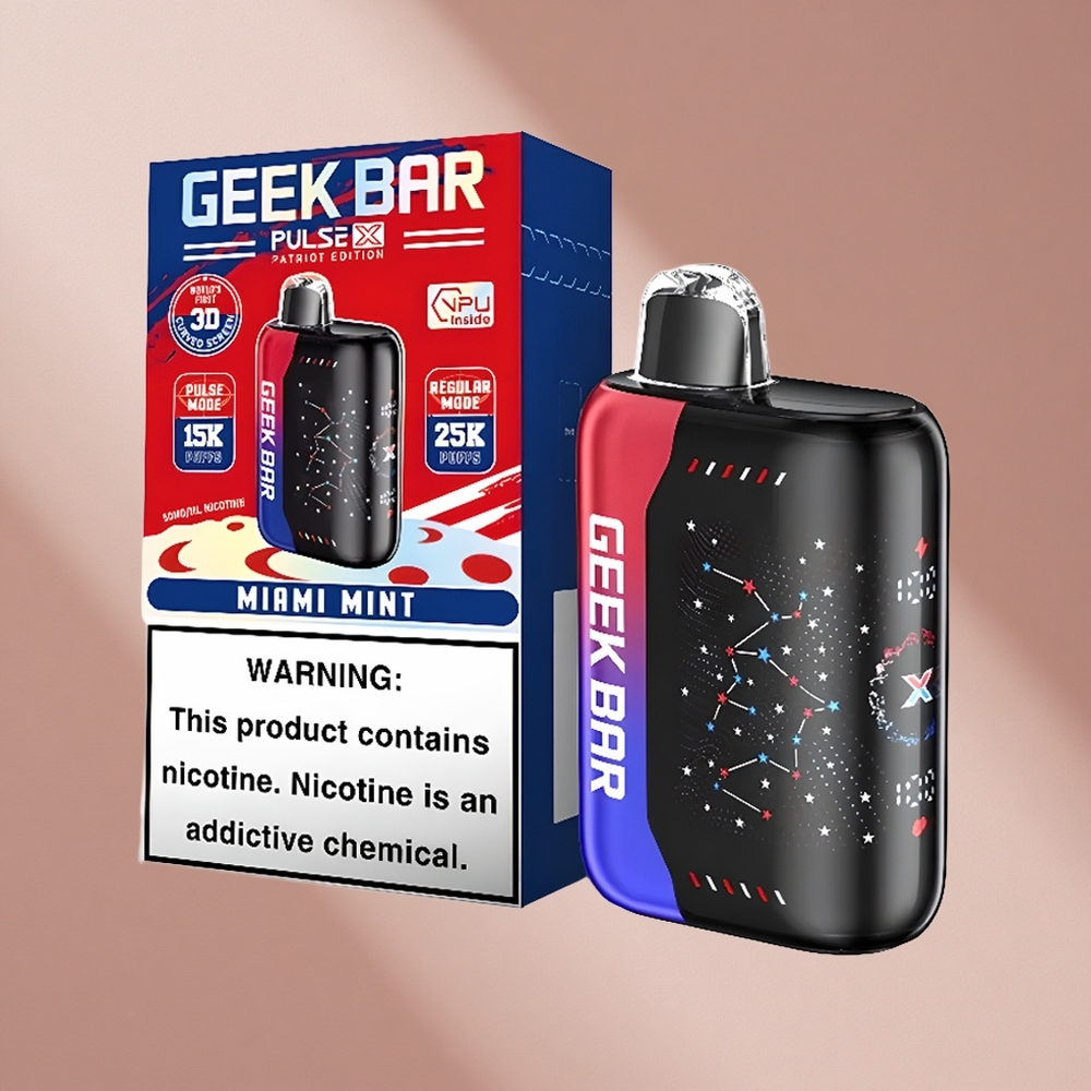 Geek Bar Pulse X 25000 Puffs с до 25000 затяжек и 18 мл жидкости Patriot Edition