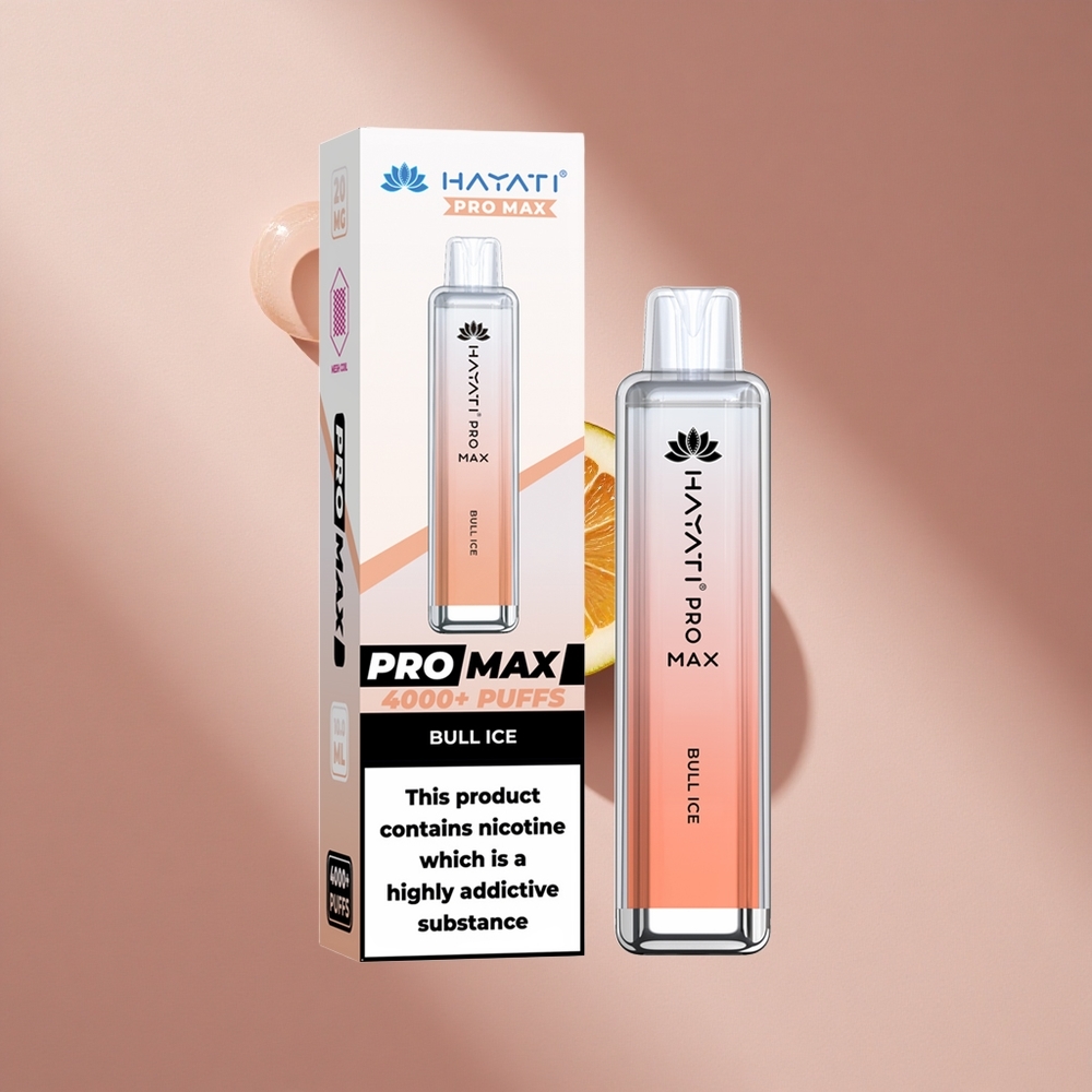 Hayati Pro Max 4000 Puffs Одноразовый вейп Bull Ice (до 4000 затяжек, 1400mAh)
