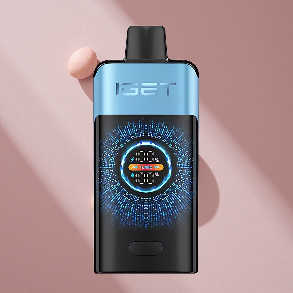 IGET ONE 12000 затяжек Одноразовый вейп Синий Монстр с экраном 2700 mAh