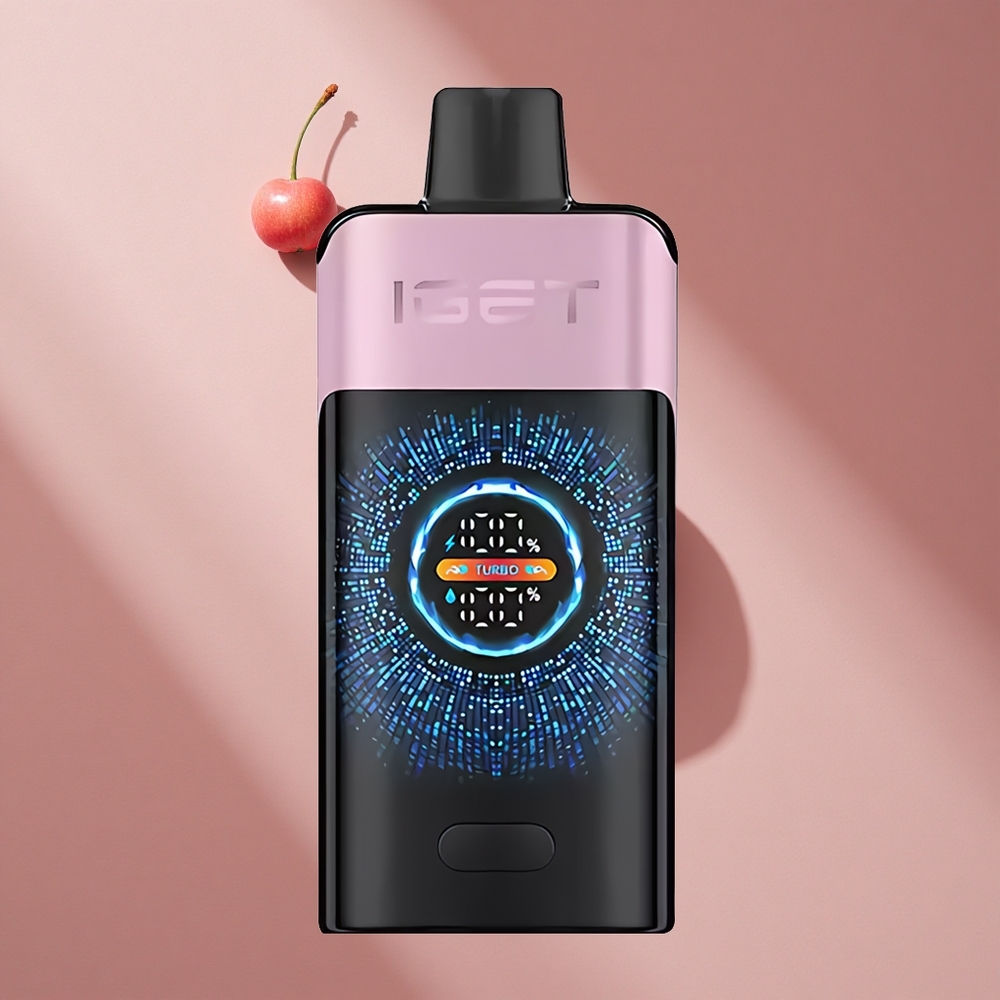 IGET ONE 12000 Puffs Вишня Гранат с экраном и 2700 mAh