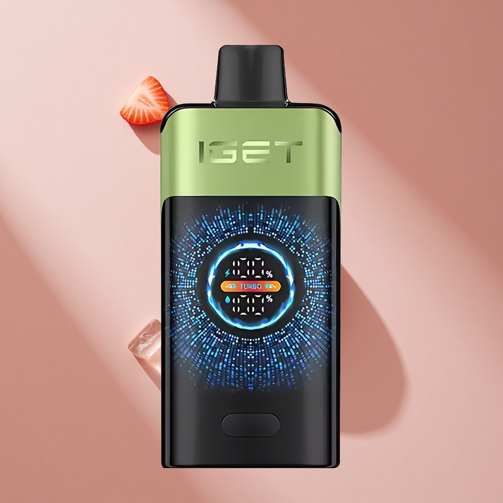IGET ONE 12000 Puffs Клубника-Киви Лёд с экраном 2700 mAh