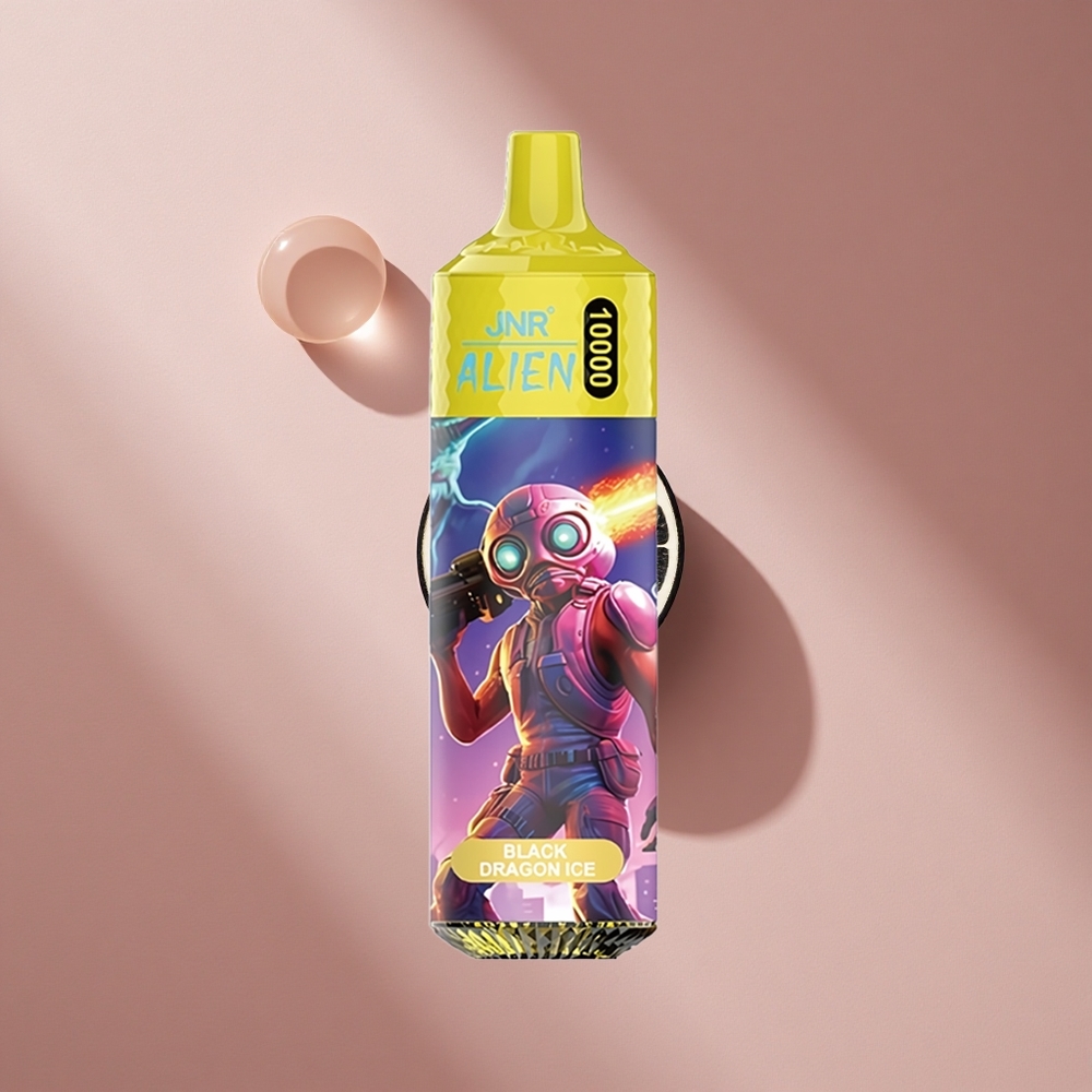 JNR Alien 10000 Puffs Черный Дракон Лед с RGB-подсветкой и 850mAh