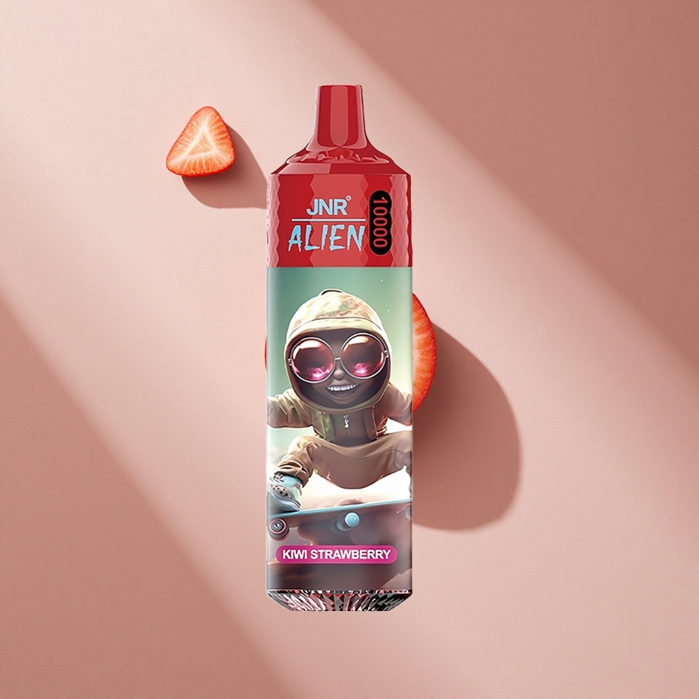 JNR Alien 10000 Puffs Киви Клубника с RGB-подсветкой и 850mAh аккумулятором