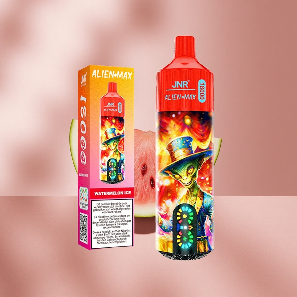 JNR Alien Max 18000 Puffs Watermelon Ice (Арбуз-Лёд) с Dual Mesh Coil & Dual Core