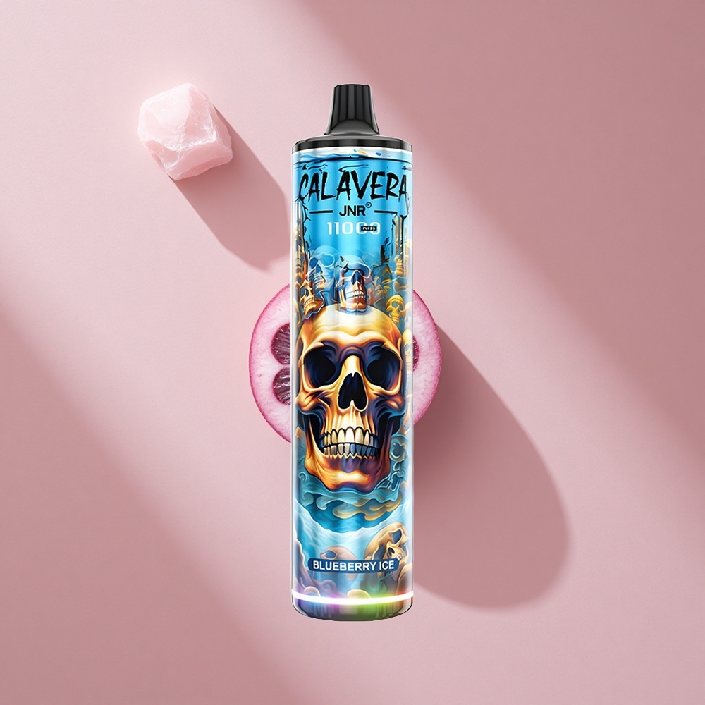 JNR Calavera 11000 Puffs 21мл Емкость для жидкости Blueberry Ice (Черника Лёд)
