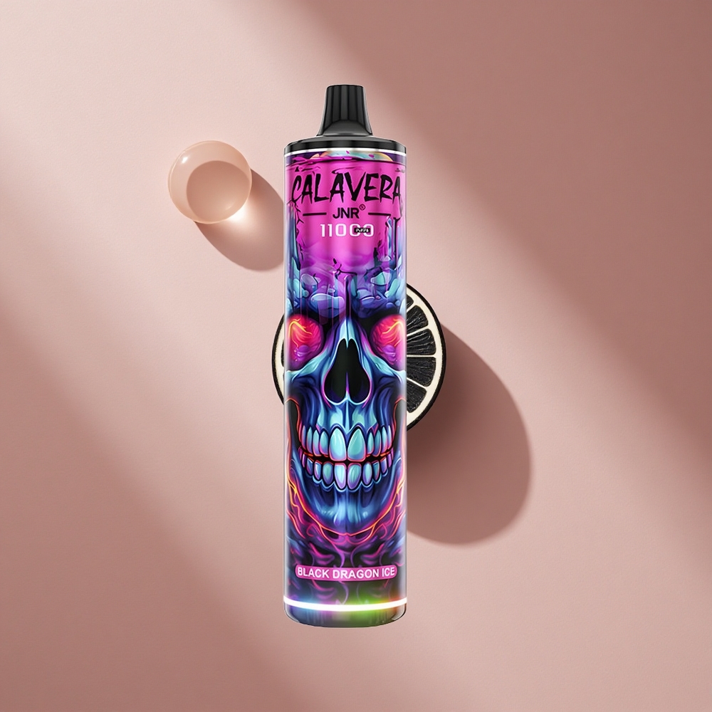 JNR Calavera 11000 Puffs Черный Дракон Лёд с Type-C и 850 мАч