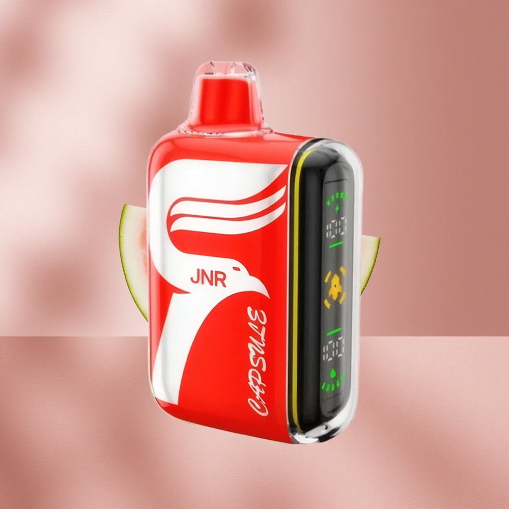 JNR Capsule 15000 Puffs 20ml (Арбузный лёд) с Dual Mesh Coil