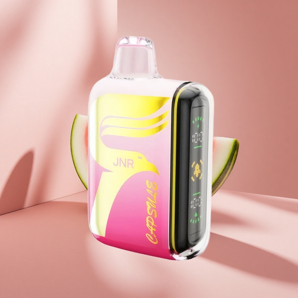 JNR Capsule 15000 Puffs Клубника-Арбуз Лёд с Dual Mesh Coil и 20ml жидкости