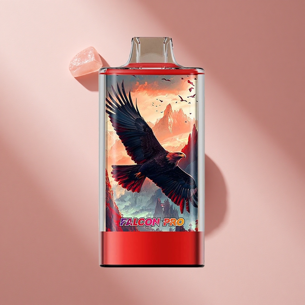 JNR Falcon Pro 28000 Одноразовая Электронная Сигарета Клубничный Лёд с 28000 Затяжками и USB Type-C