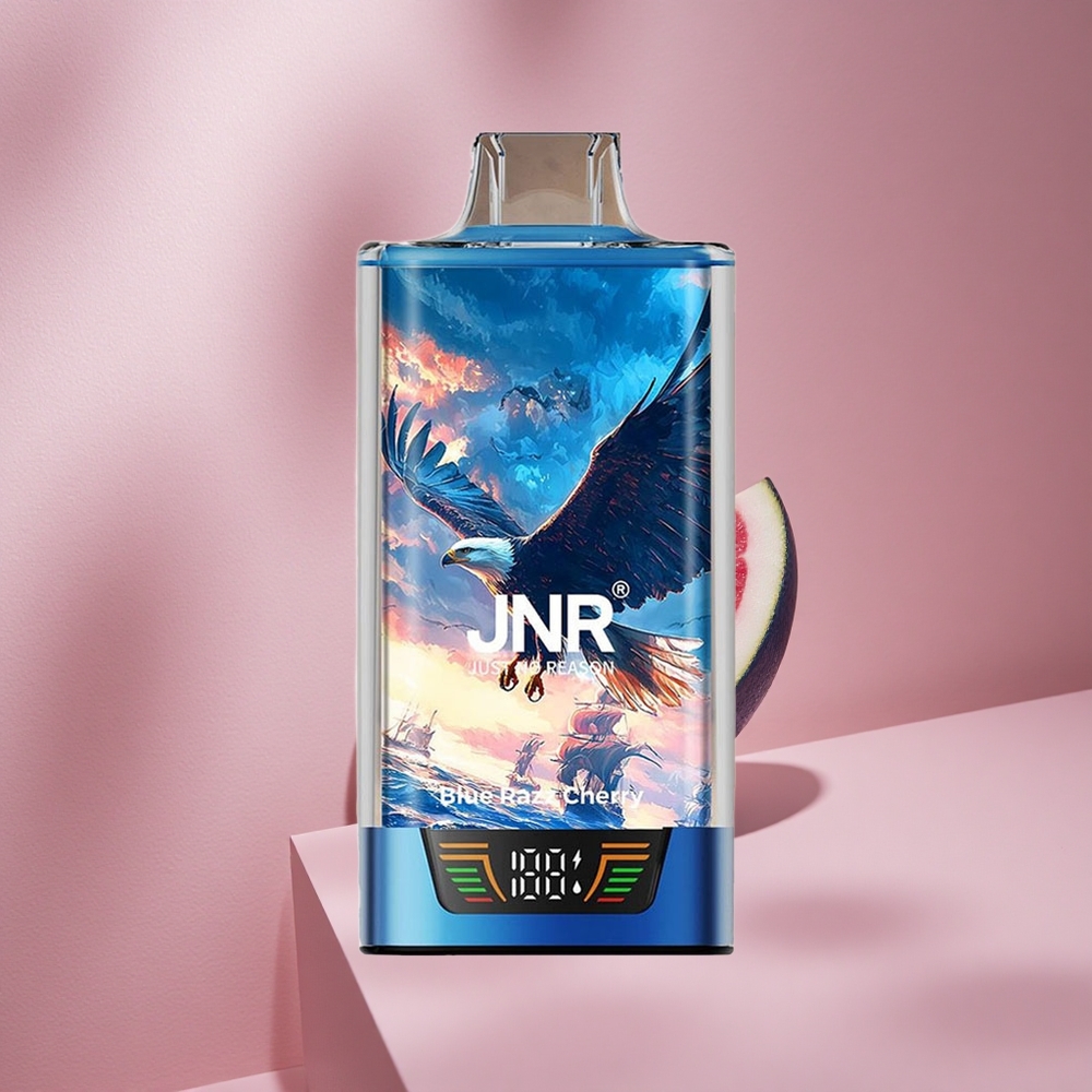 JNR Falcon Pro 28000 Одноразовый вейп Blue Razz Cherry с 30 мл жидкости и 28000 затяжек