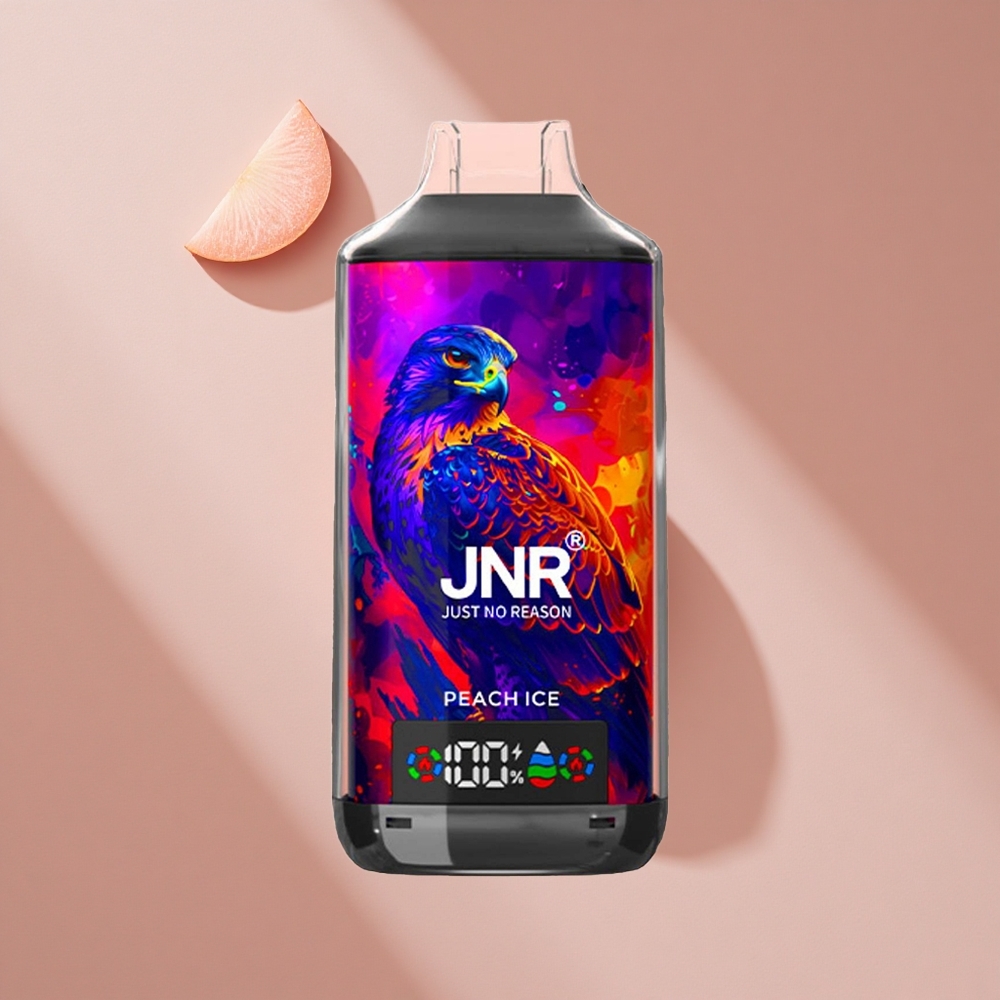 JNR Falcon X 18000 Puffs Персиковый Лёд с 24мл жидкости и Dual Mesh Coil