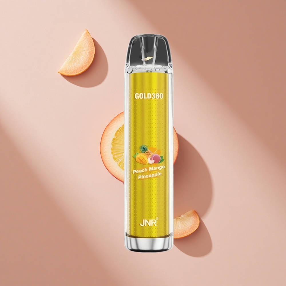 JNR Gold380 6000 Puffs Персик Манго Ананас с 13мл жидкости и 1500мАч батареей