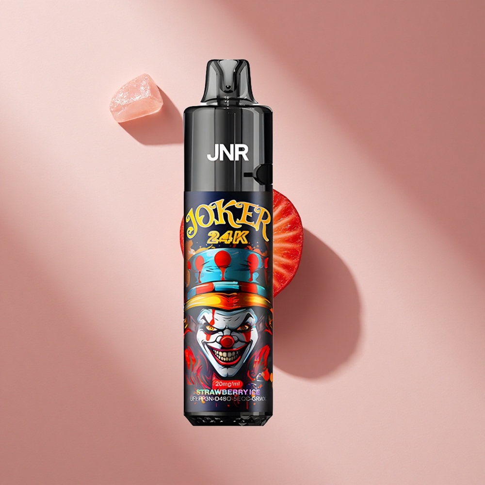 JNR Joker 24K Puffs Клубничный Лёд с 800mAh батареей и Type-C зарядкой