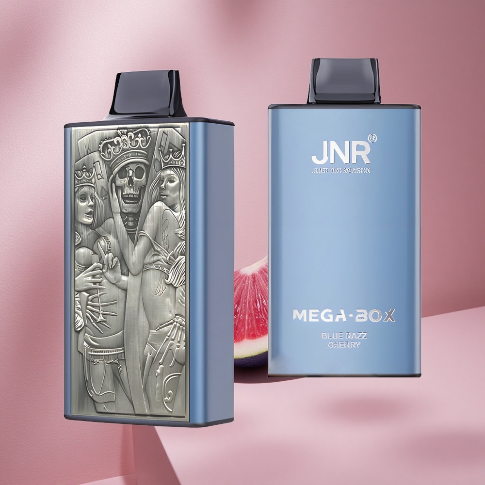 JNR Mega Box 25000 Puffs Blue Razz Cherry (Голубая малина и вишня), 850mAh Батарея