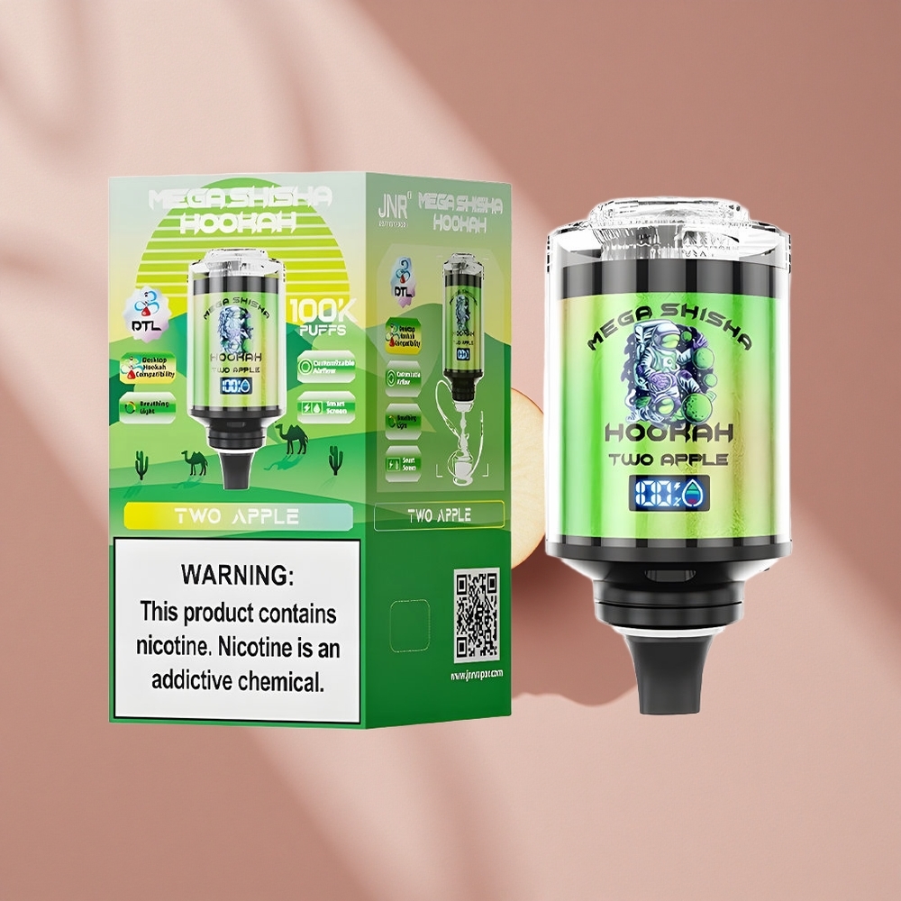 JNR Mega Shisha Hookah 100K Настольный (60мл емкость 2200мАч) Two Apple