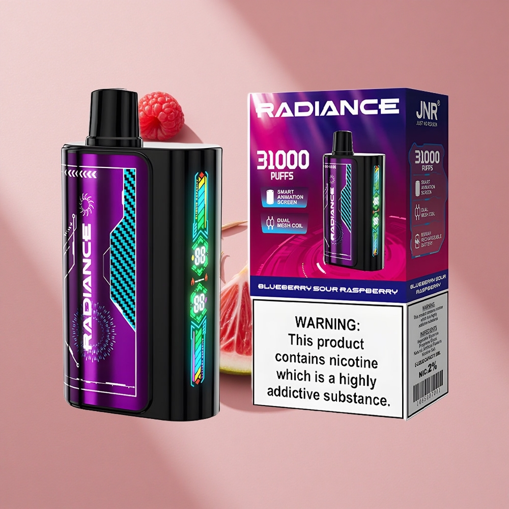 JNR Radiance 31000 Puffs Черника Кислая Малина с 28мл жидкости и Type-C